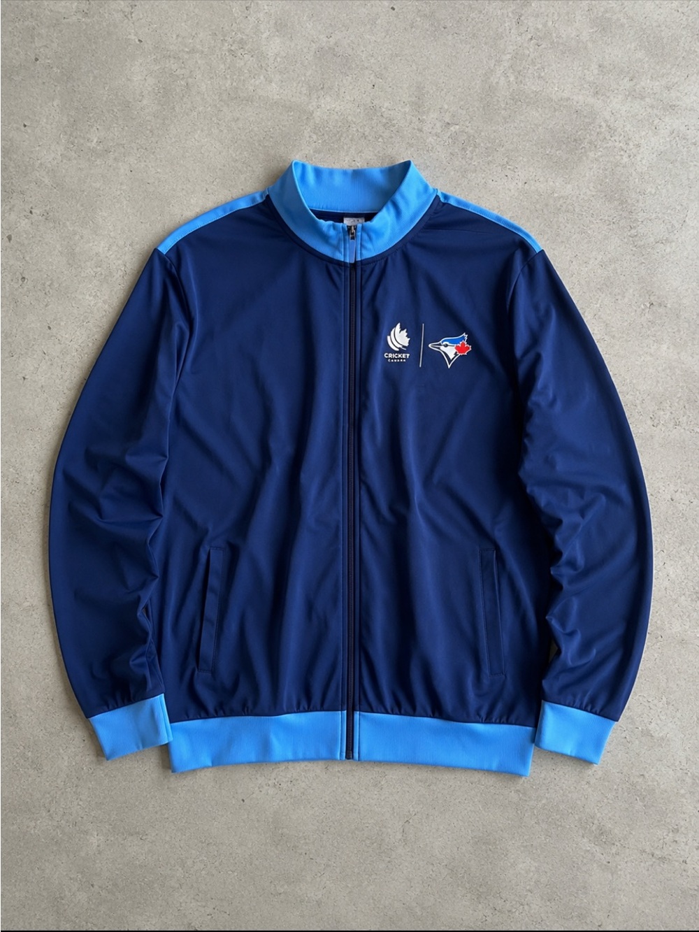 Toronto Blue Jays Full Zip Track Jacket Adult XL Blue SGA Cricket Canada 2025